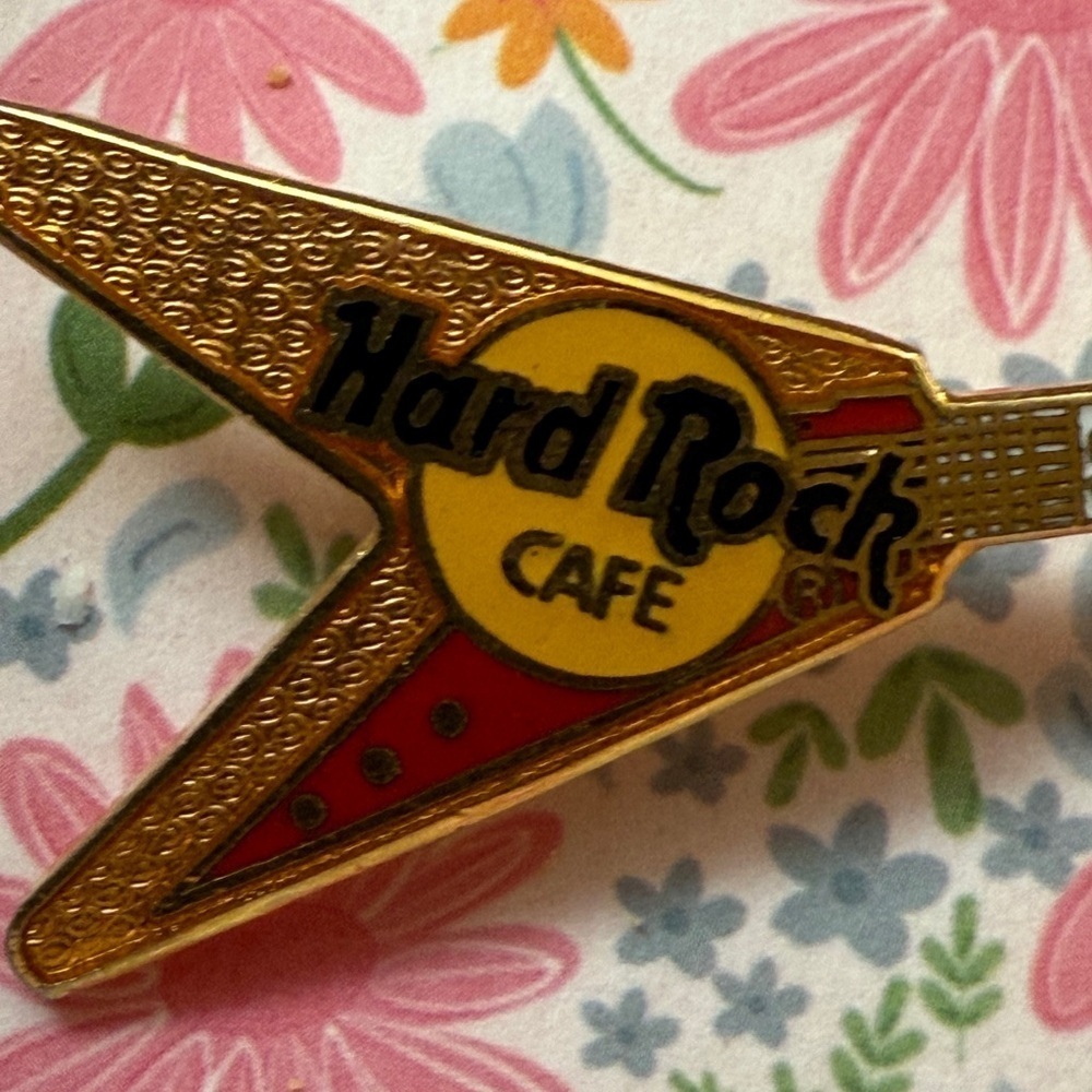 Hard Rock Cafe Gold Collectible Pin San Francisco Unisex Hat Pin Brooch